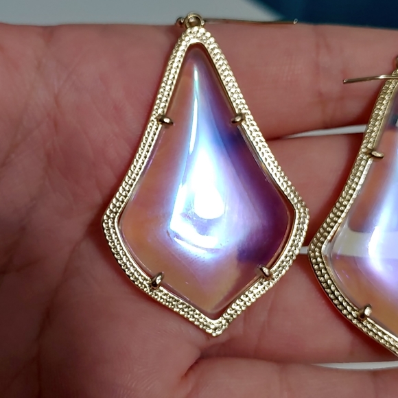 Kendra Scott Clear Iridescent Earrings - Picture 6 of 8